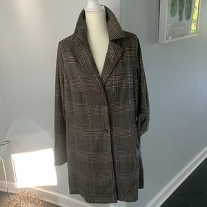 NWT Plaid Coat ( Plus Size )